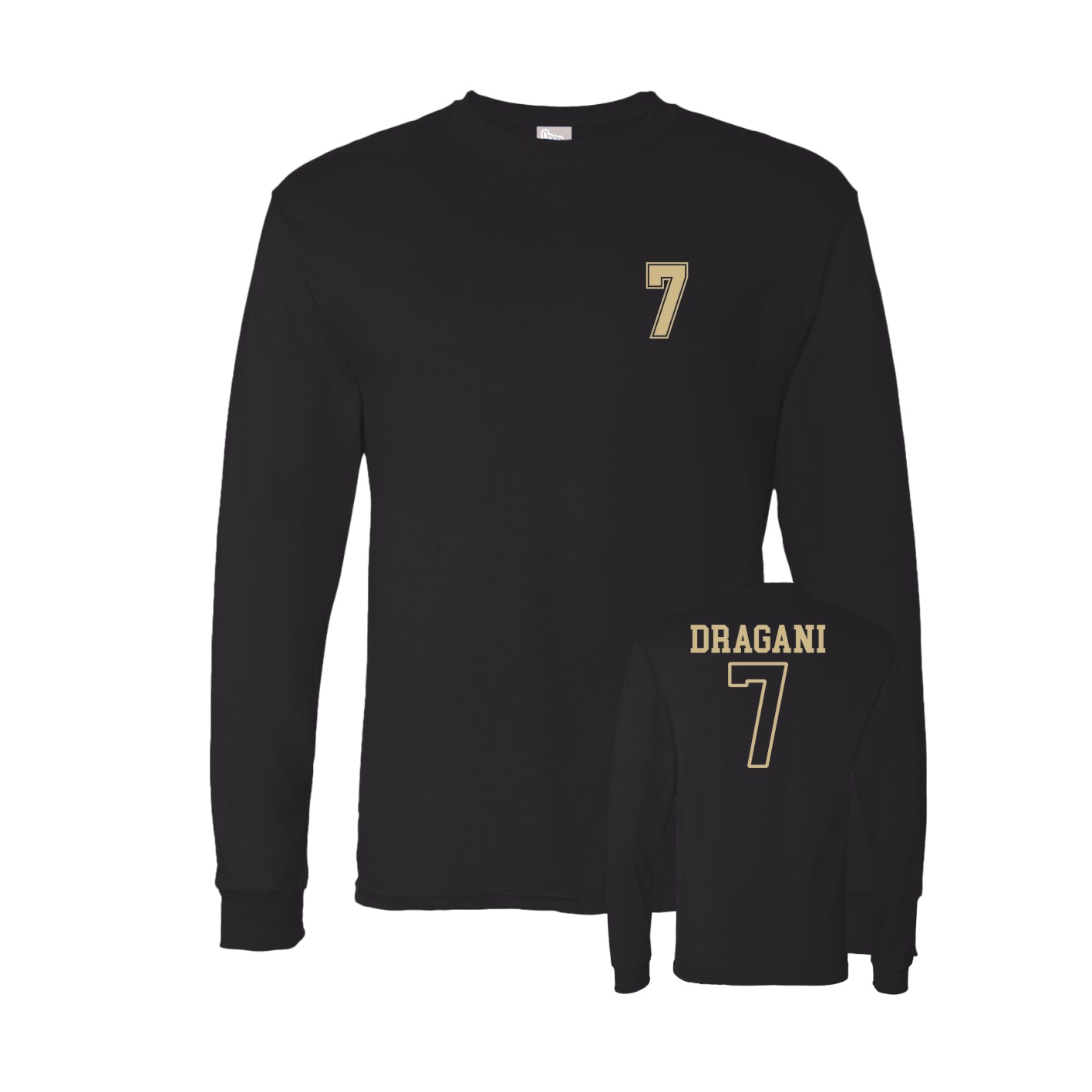 Long Sleeve Tee — Chest Back in Black