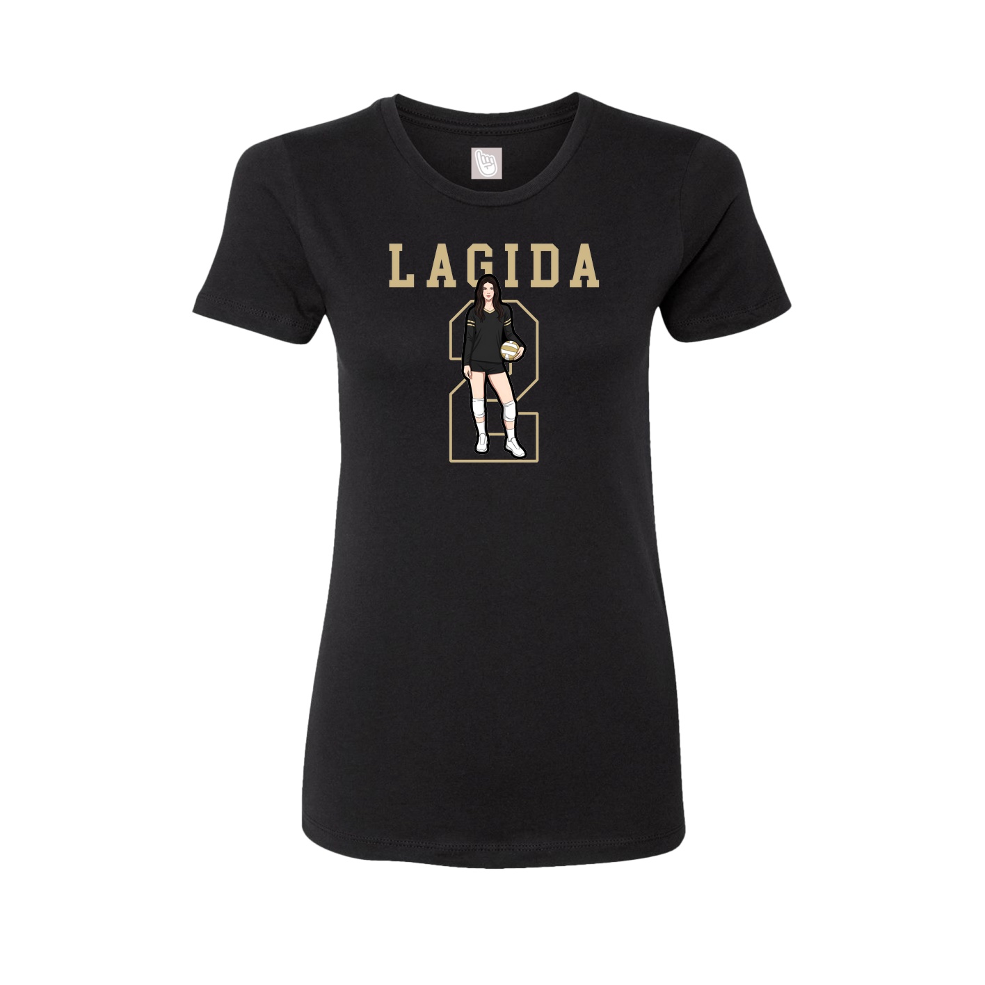 Fitted Women's Tee — Shirsey in Black