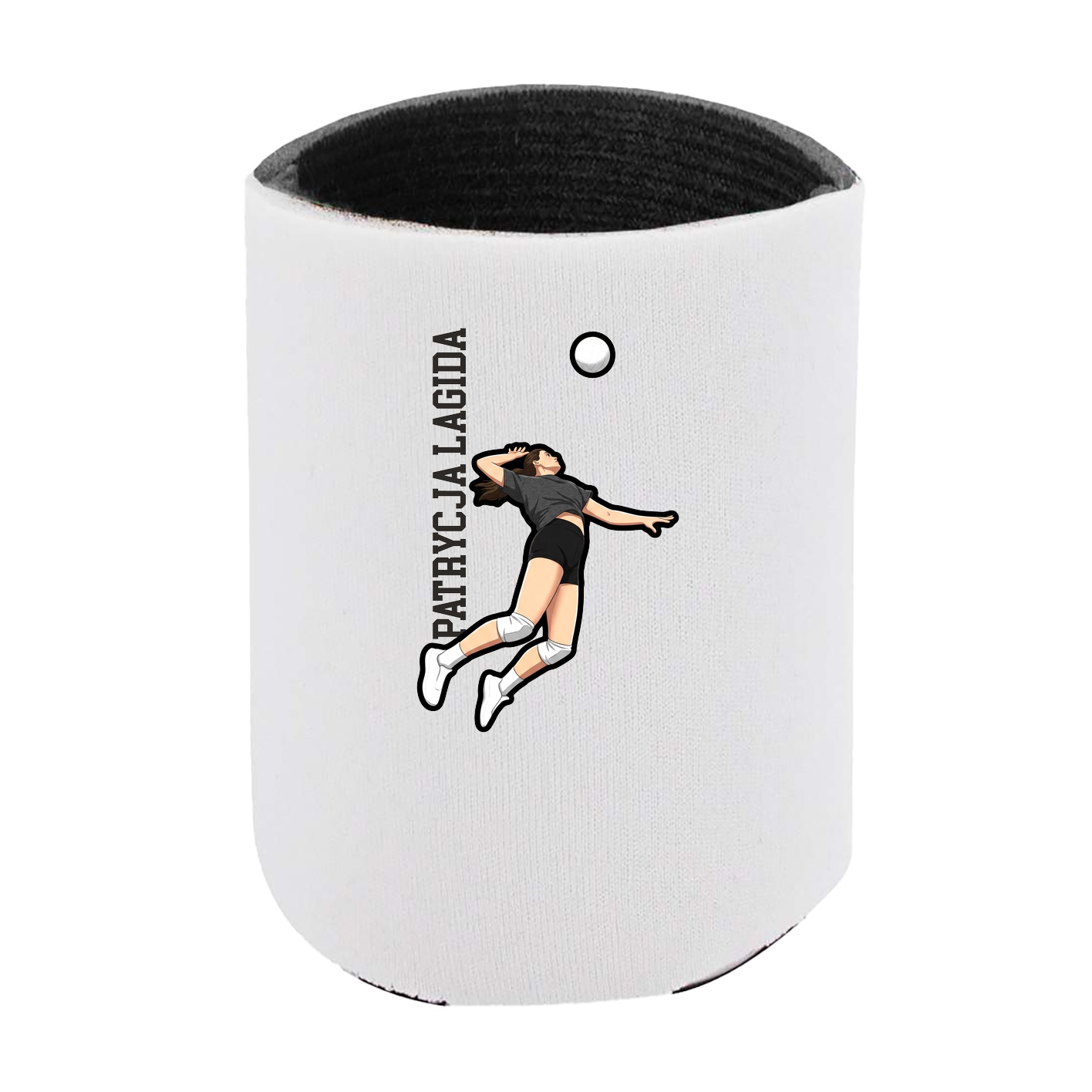Can Holder — Name Vertical in White