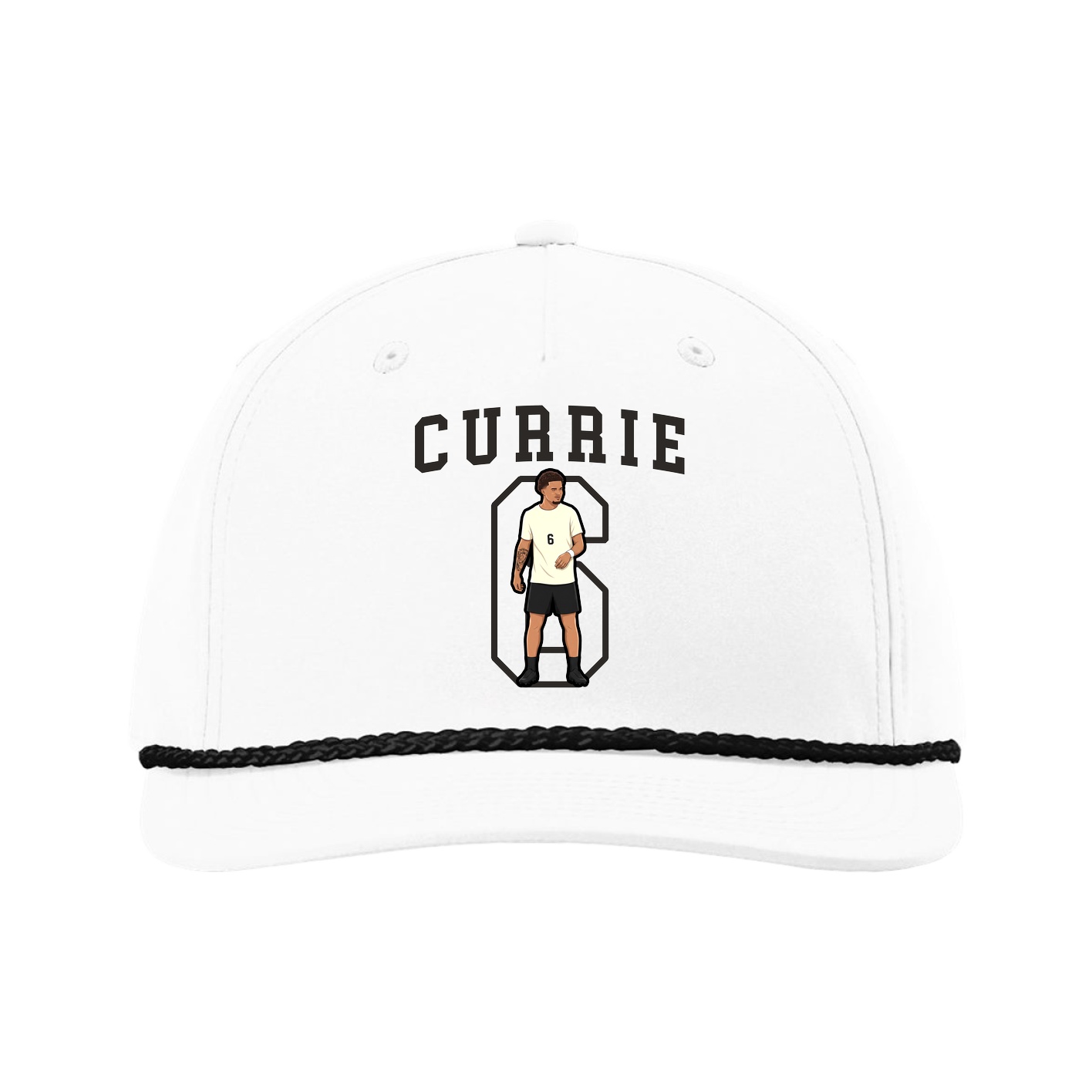 Five-Panel Classic Rope Cap — Shirsey in White