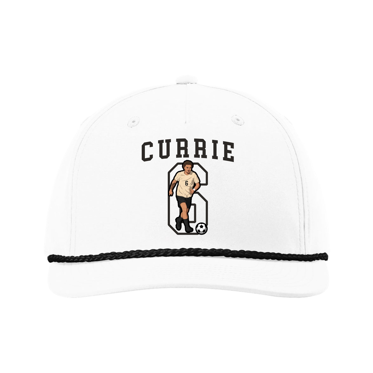 Five-Panel Classic Rope Cap — Shirsey in White