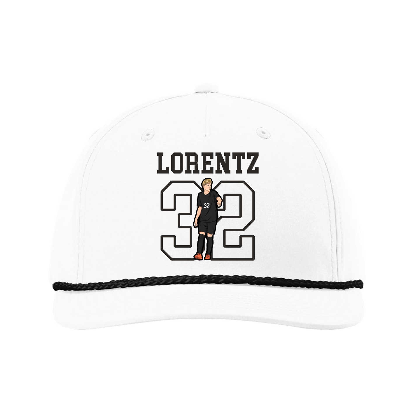 Five-Panel Classic Rope Cap — Shirsey in White