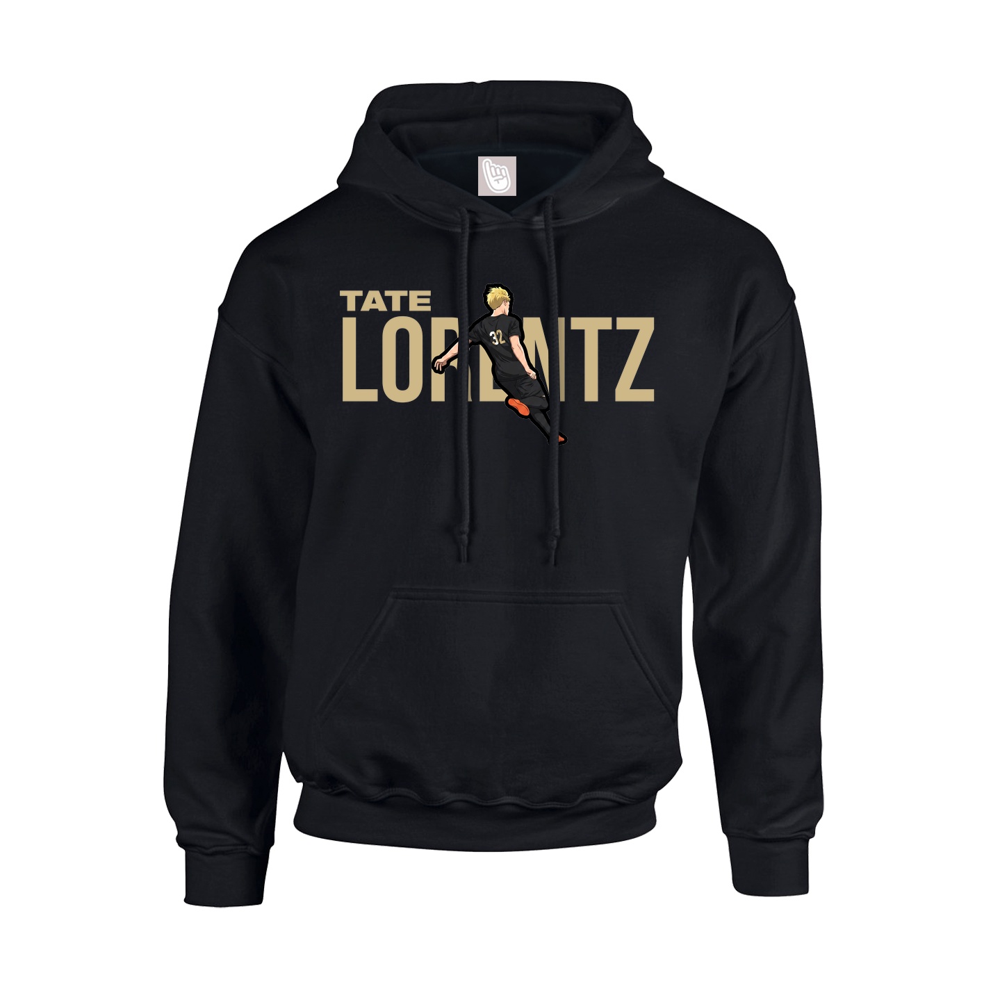Youth Hoodie — Player Name in Black