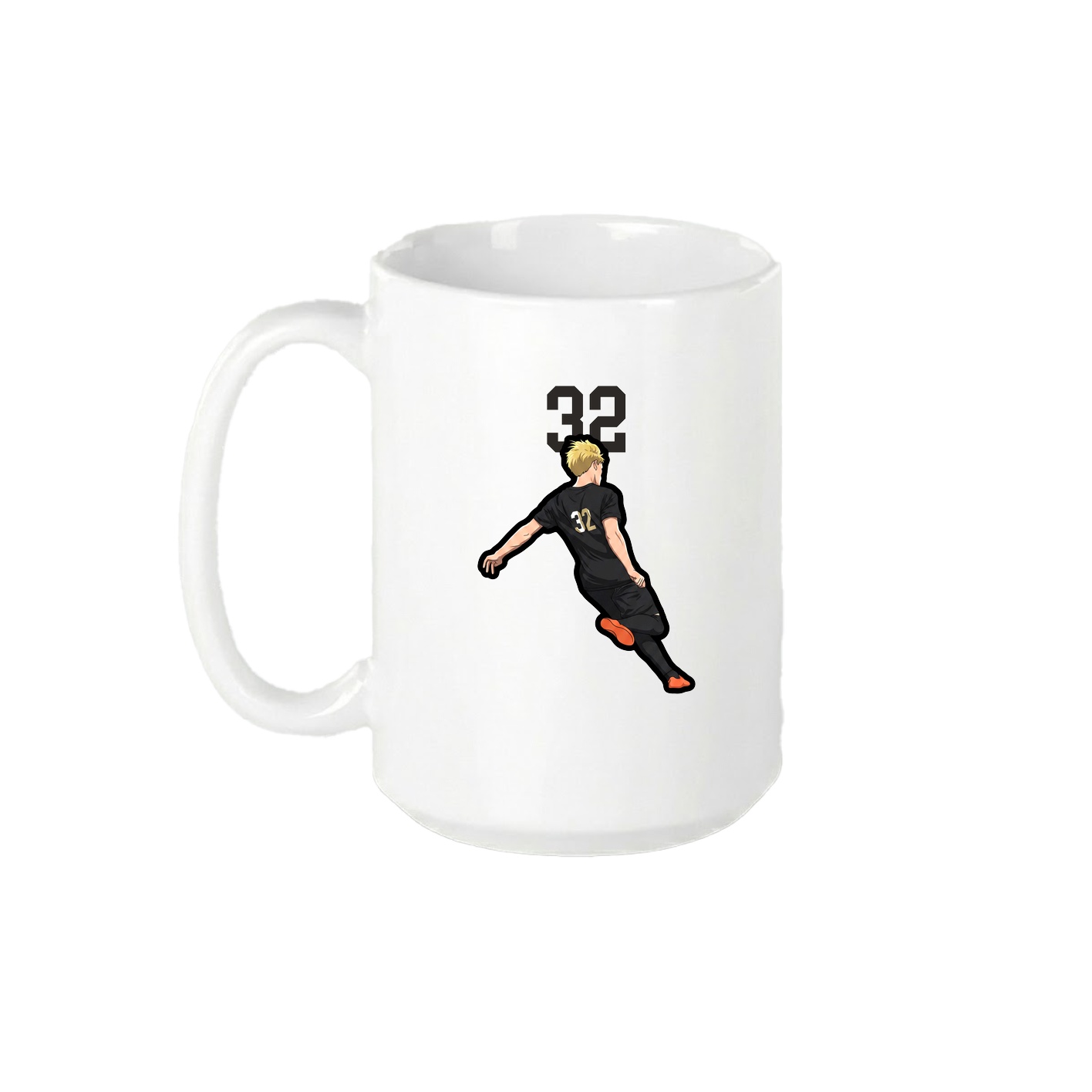 15oz Coffee Mug — Number Top in White