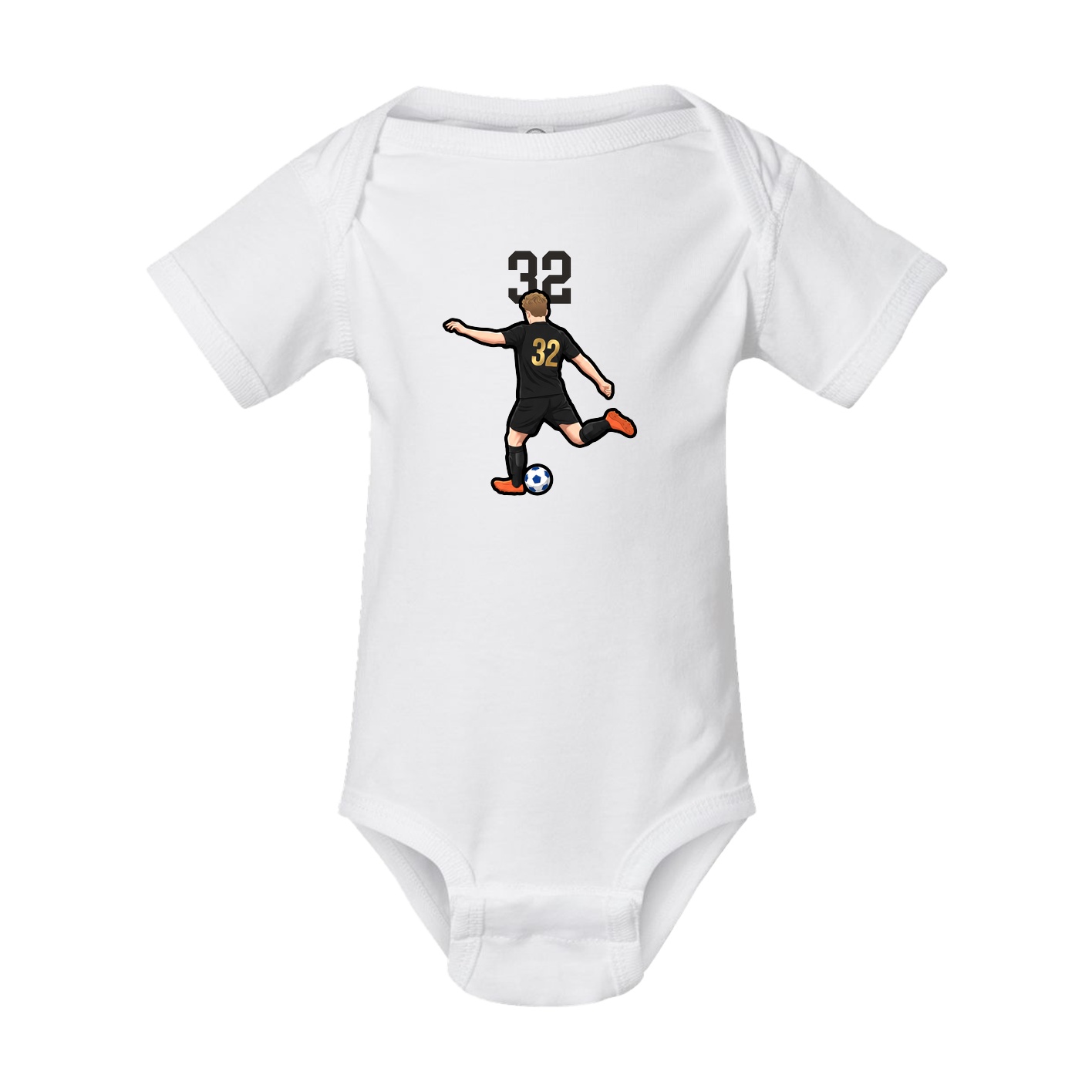 Baby Onesie — Number Top in White