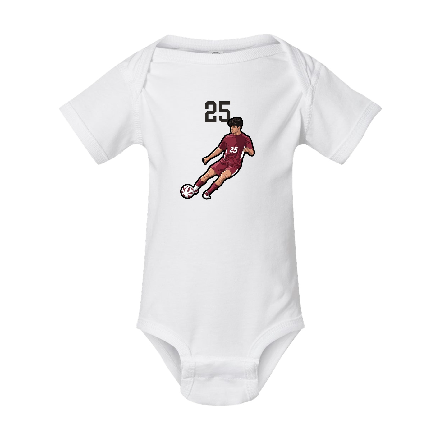 Baby Onesie — Number Top in White