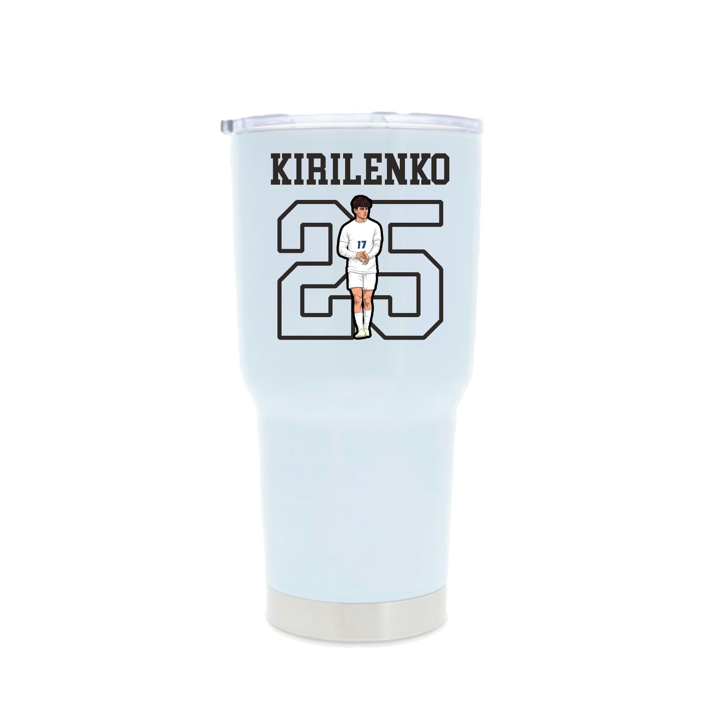 30oz Stainless Steel Tumbler — Shirsey in White