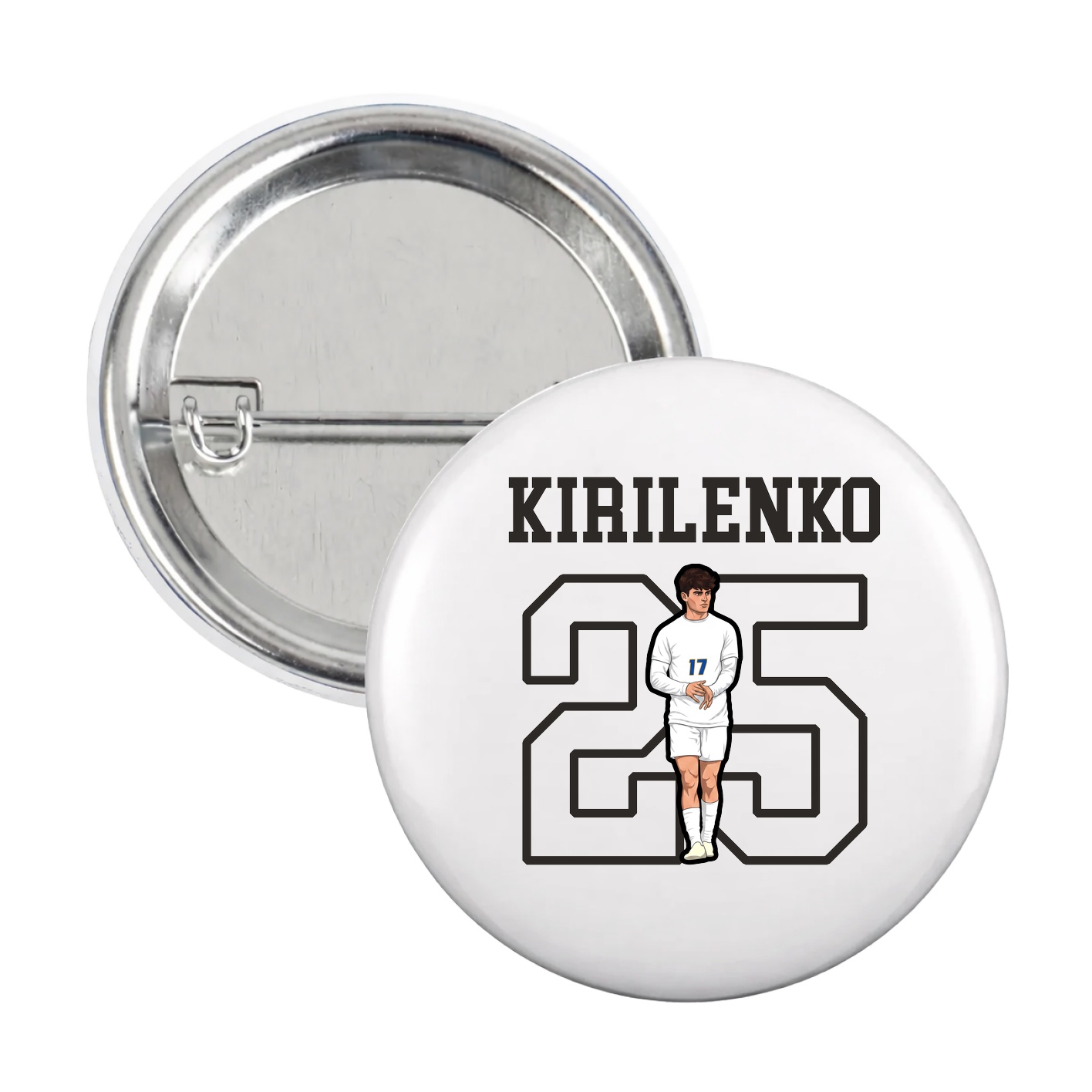 Game Day Button — Shirsey in White