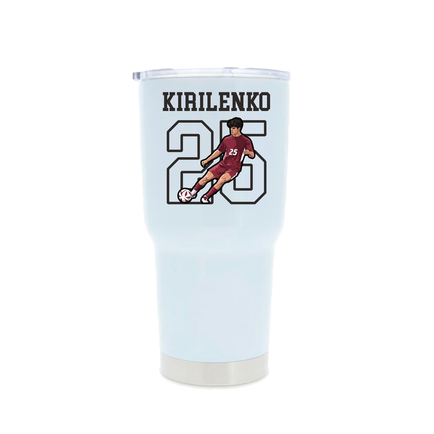 30oz Stainless Steel Tumbler — Shirsey in White