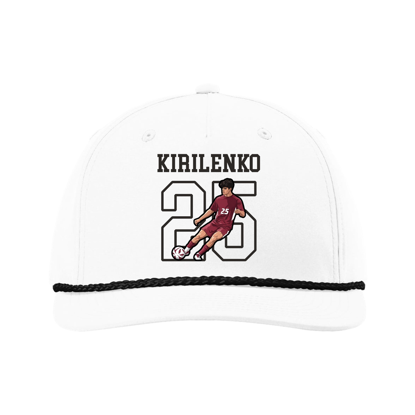 Five-Panel Classic Rope Cap — Shirsey in White
