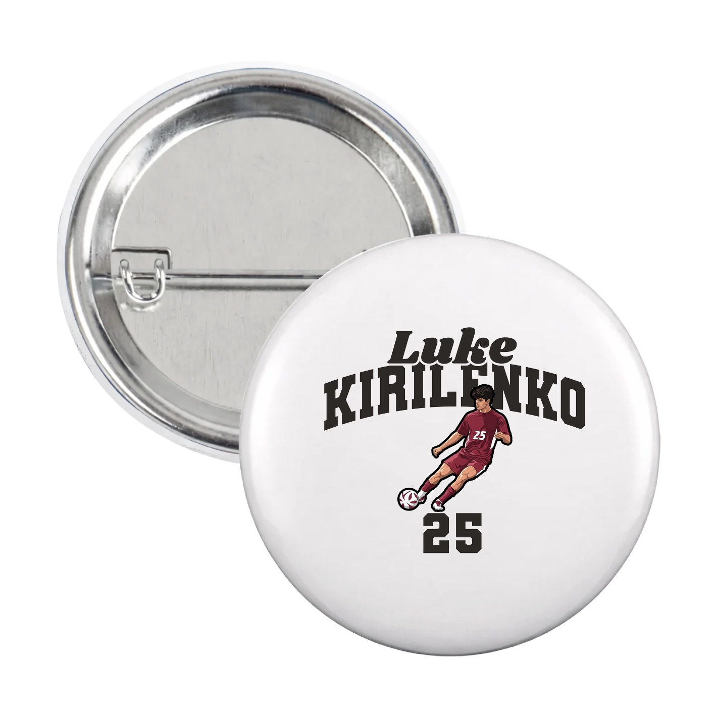 Game Day Button — Signature Arch in White