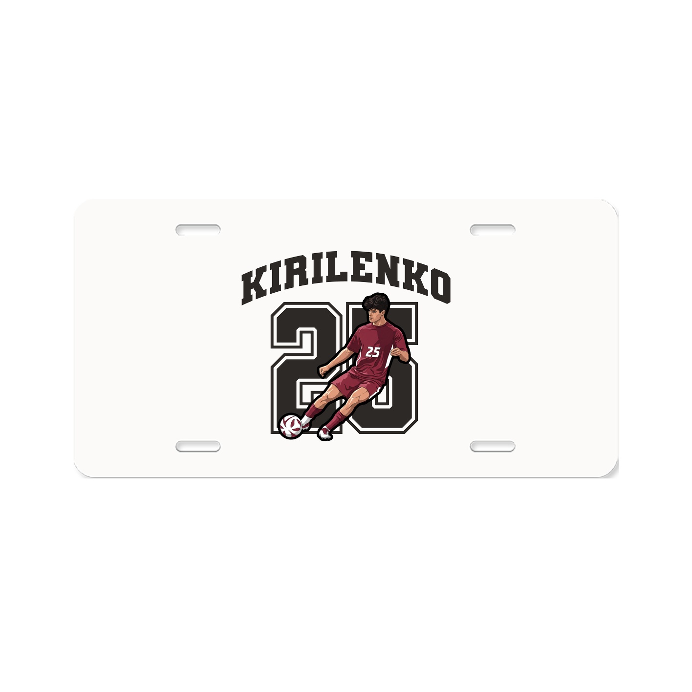 License Plate — Number in Classic