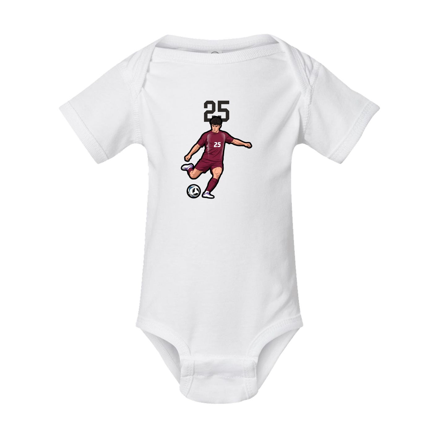 Baby Onesie — Number Top in White
