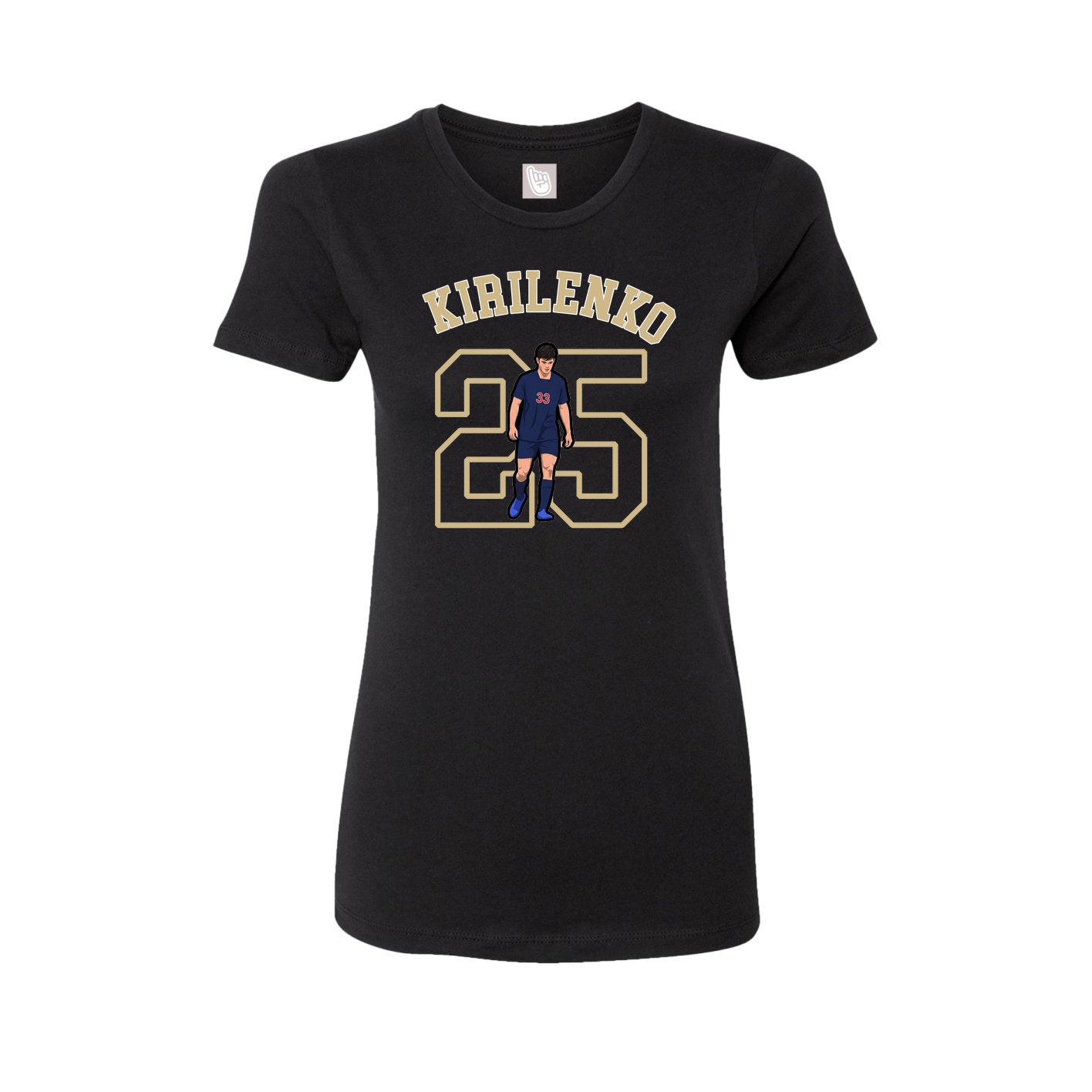 Fitted Women's Tee — Shirsey Arch in Black