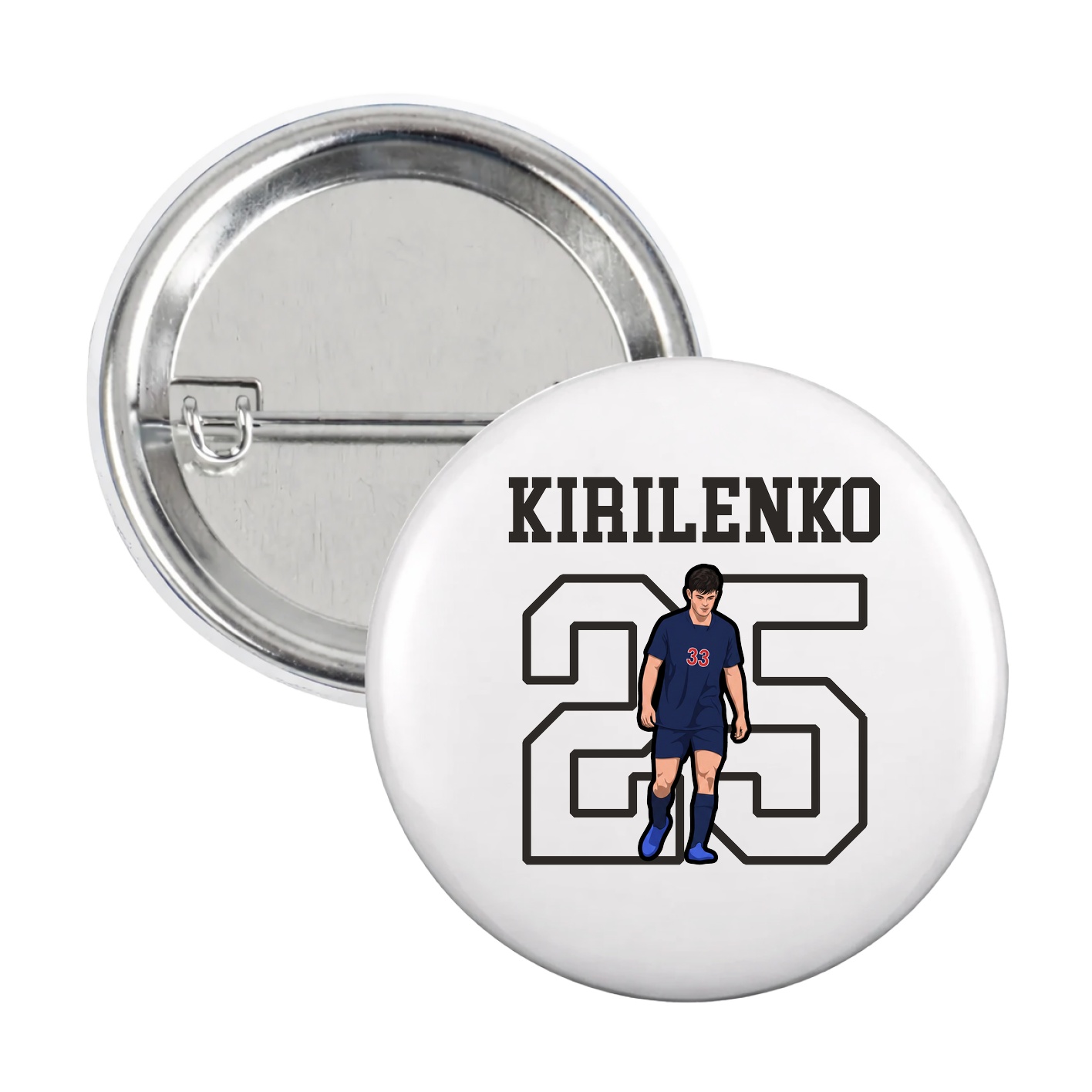 Game Day Button — Shirsey in White