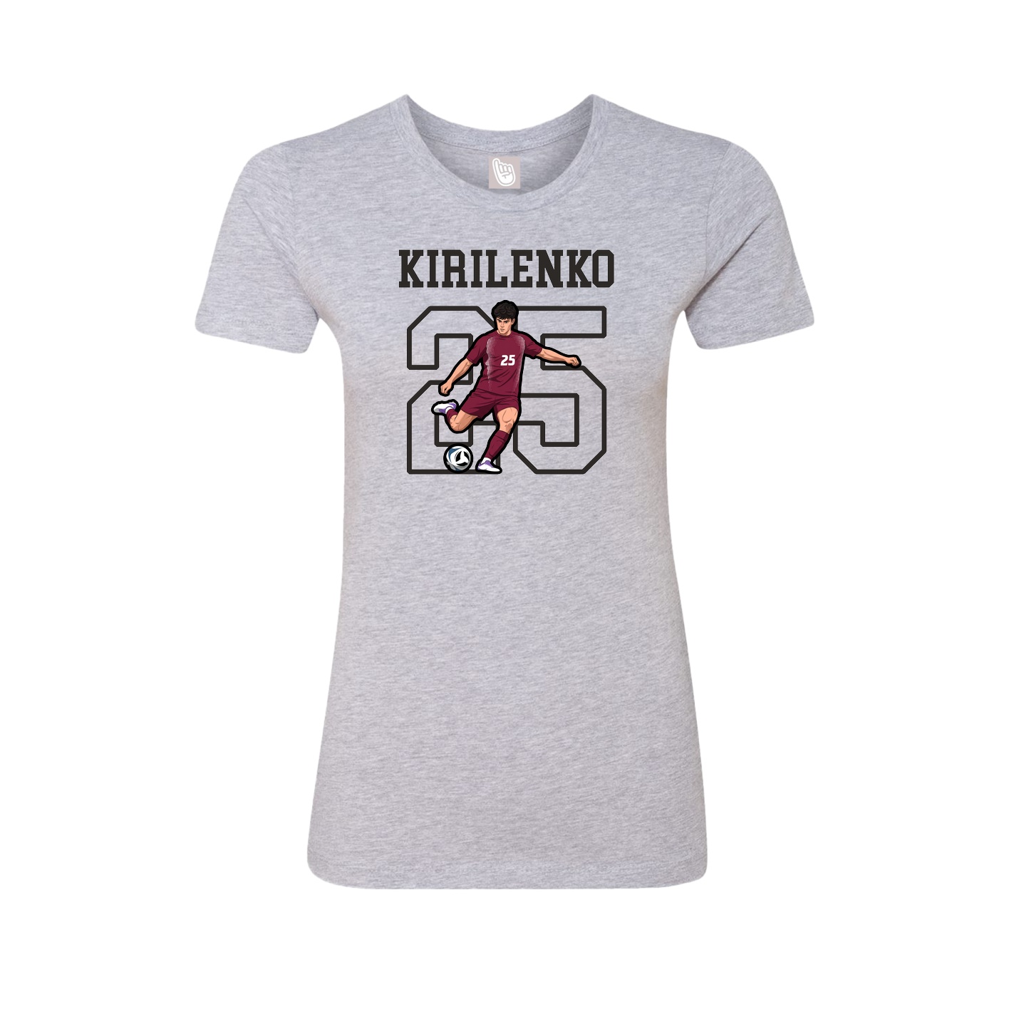 Fitted Women's Tee — Shirsey in Grey