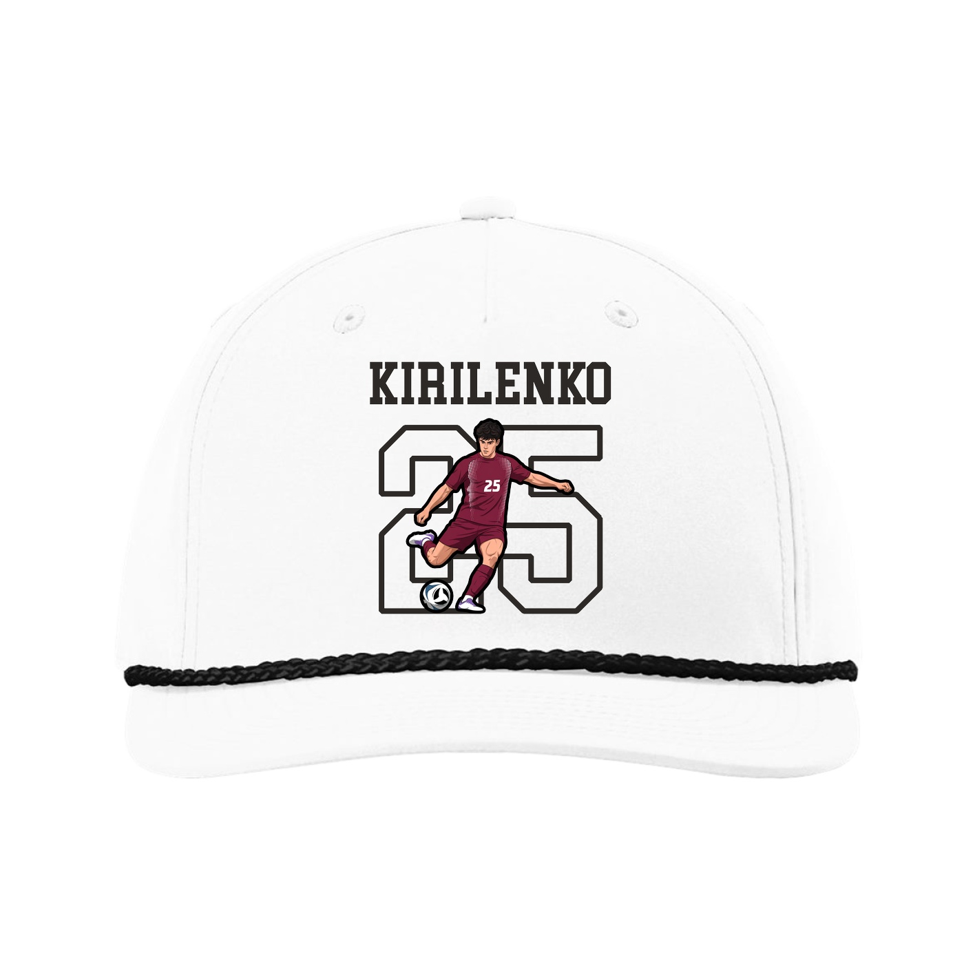 Five-Panel Classic Rope Cap — Shirsey in White