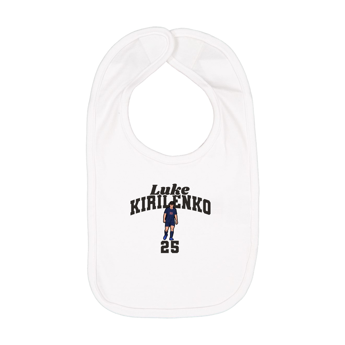 Infant Bib — Signature Arch in White