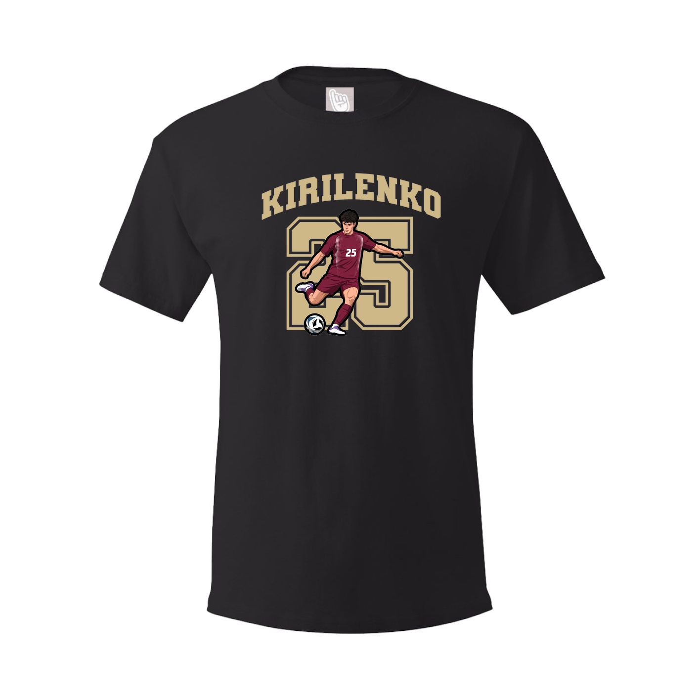 Youth Tee — Number in Black