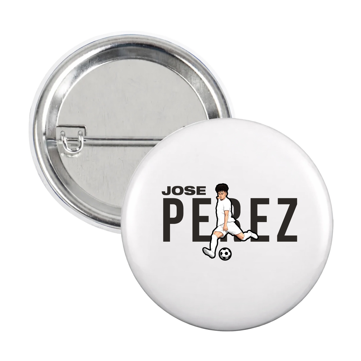 Game Day Button — Player Name in White