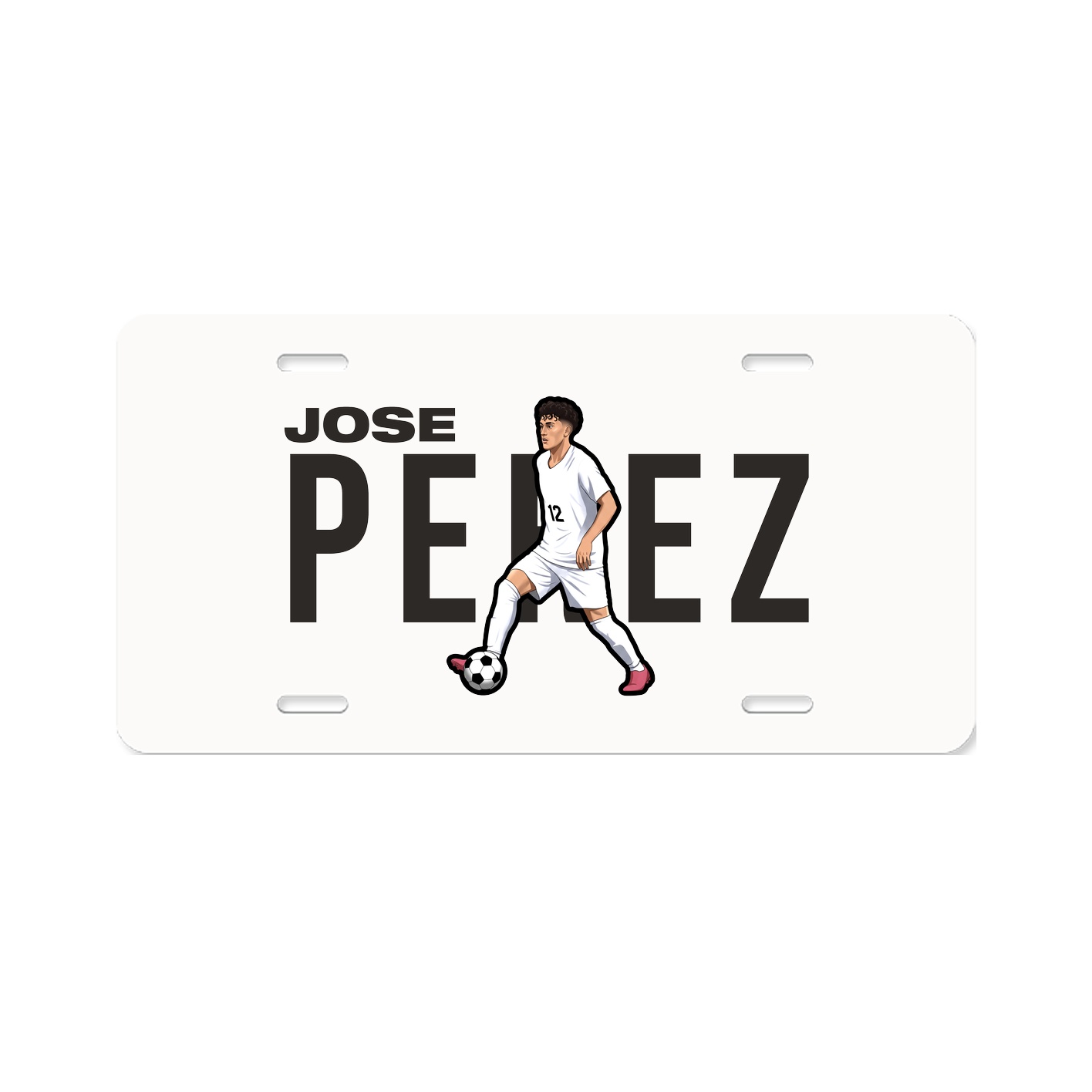 License Plate — Player Name in Classic