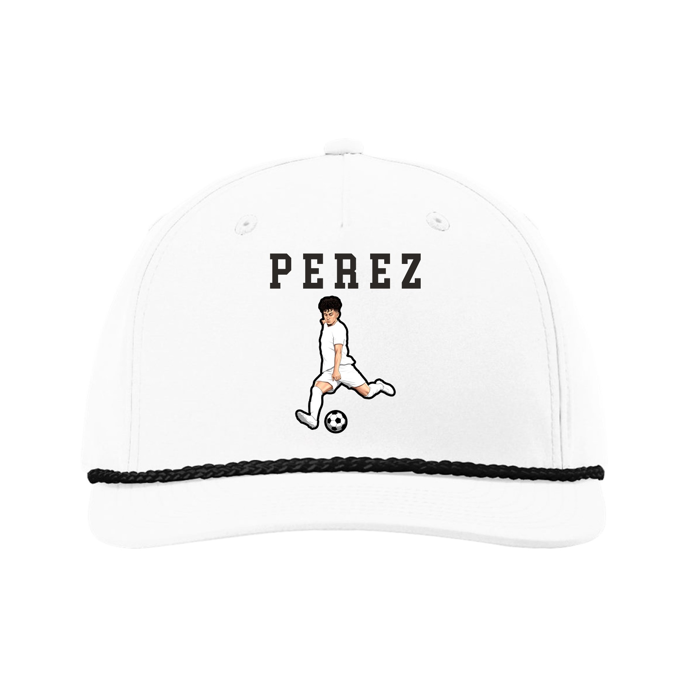 Five-Panel Classic Rope Cap — Shirsey in White