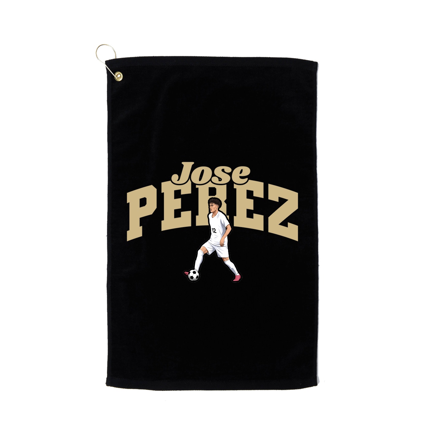 Golf Towel — Signature Arch in Black