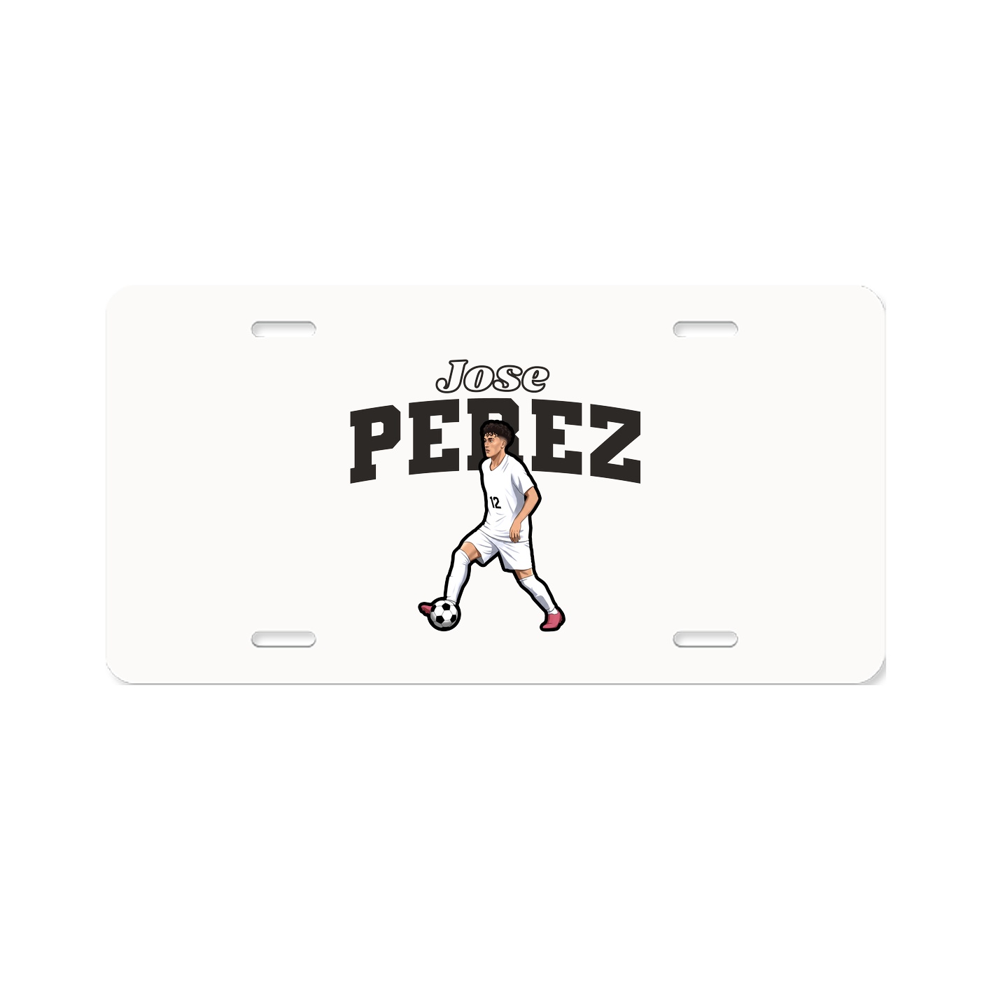 License Plate — Name Arch in Classic