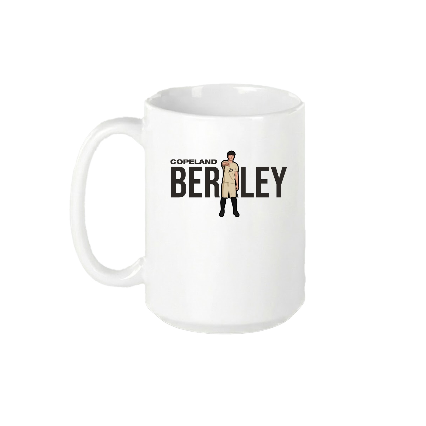 15oz Coffee Mug — Player Name in White
