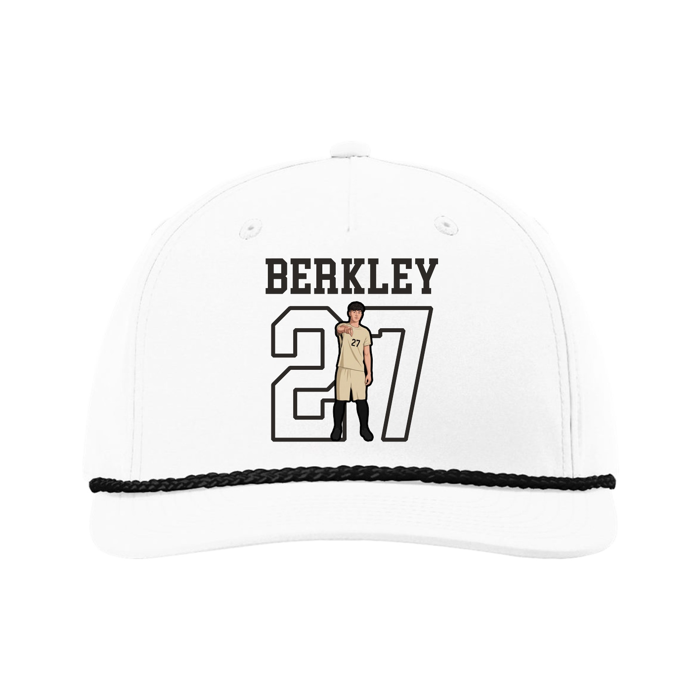 Five-Panel Classic Rope Cap — Shirsey in White