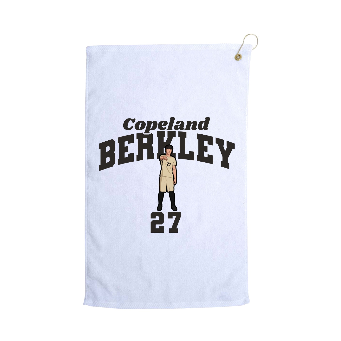 Golf Towel — Signature Arch in White