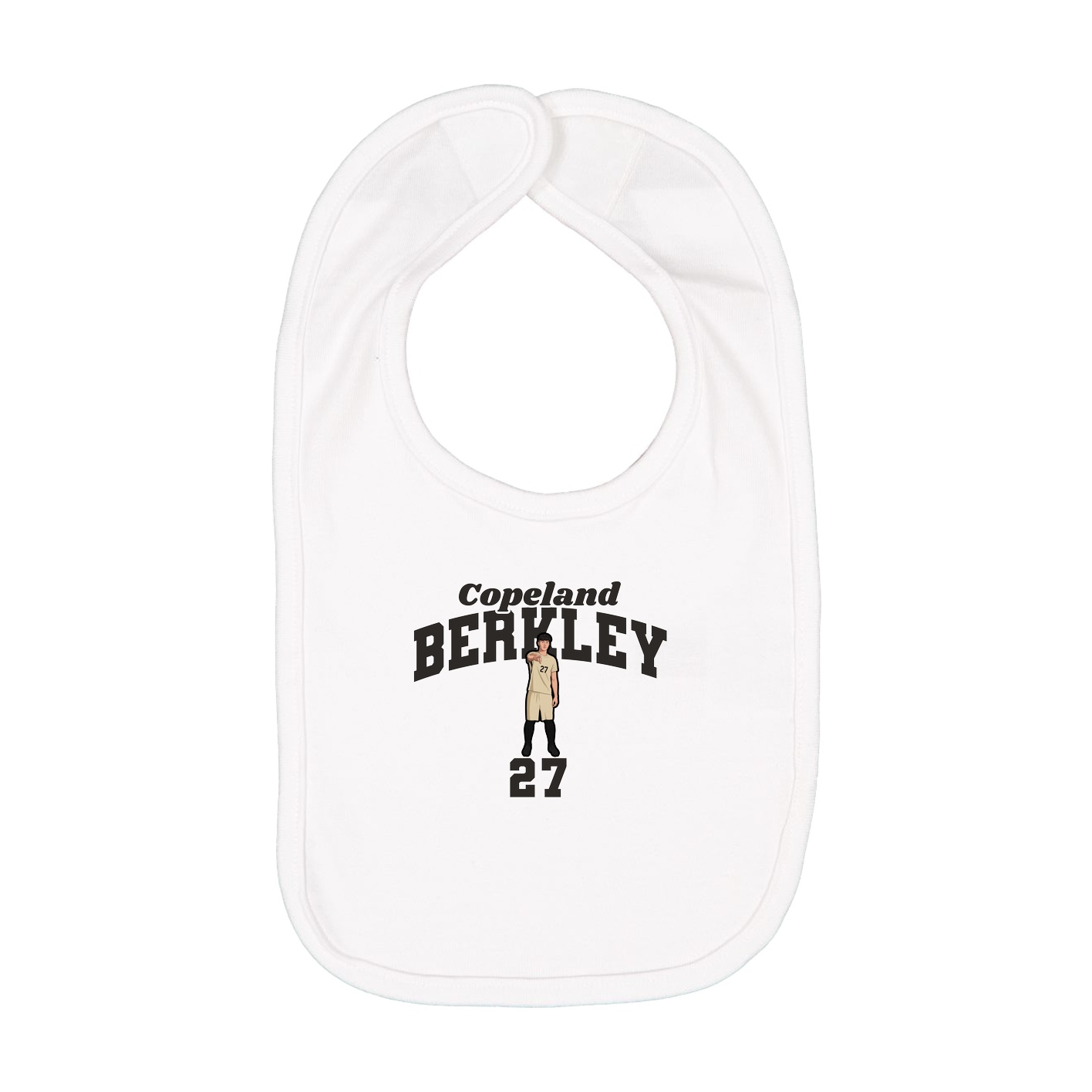 Infant Bib — Signature Arch in White