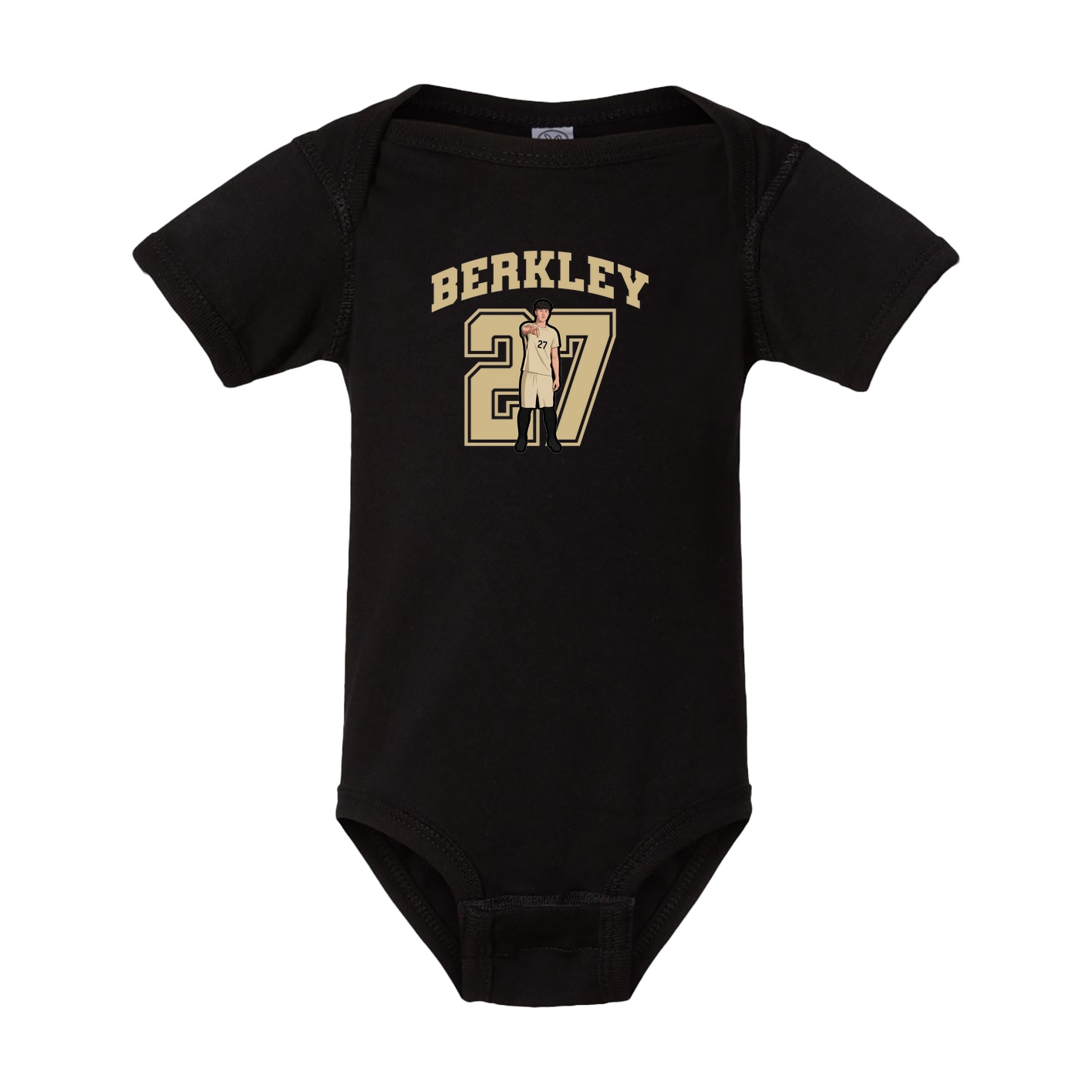 Baby Onesie — Number in Black