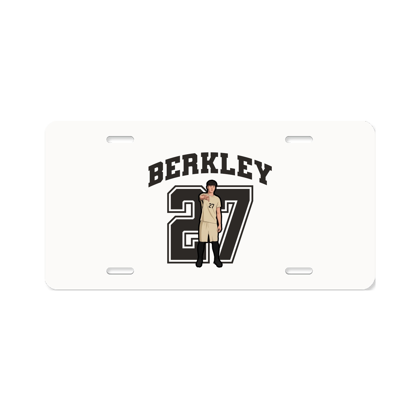License Plate — Number in Classic