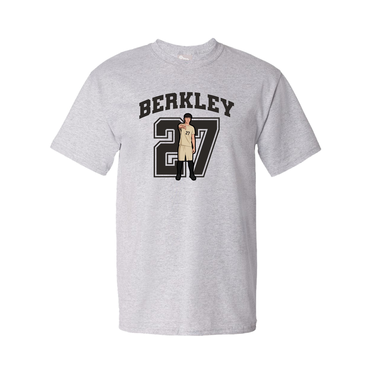 Youth Tee — Number in Grey