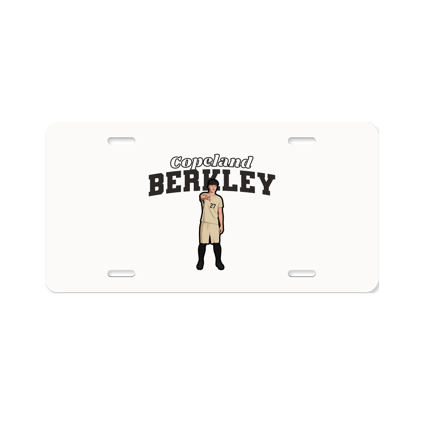License Plate — Name Arch in Classic