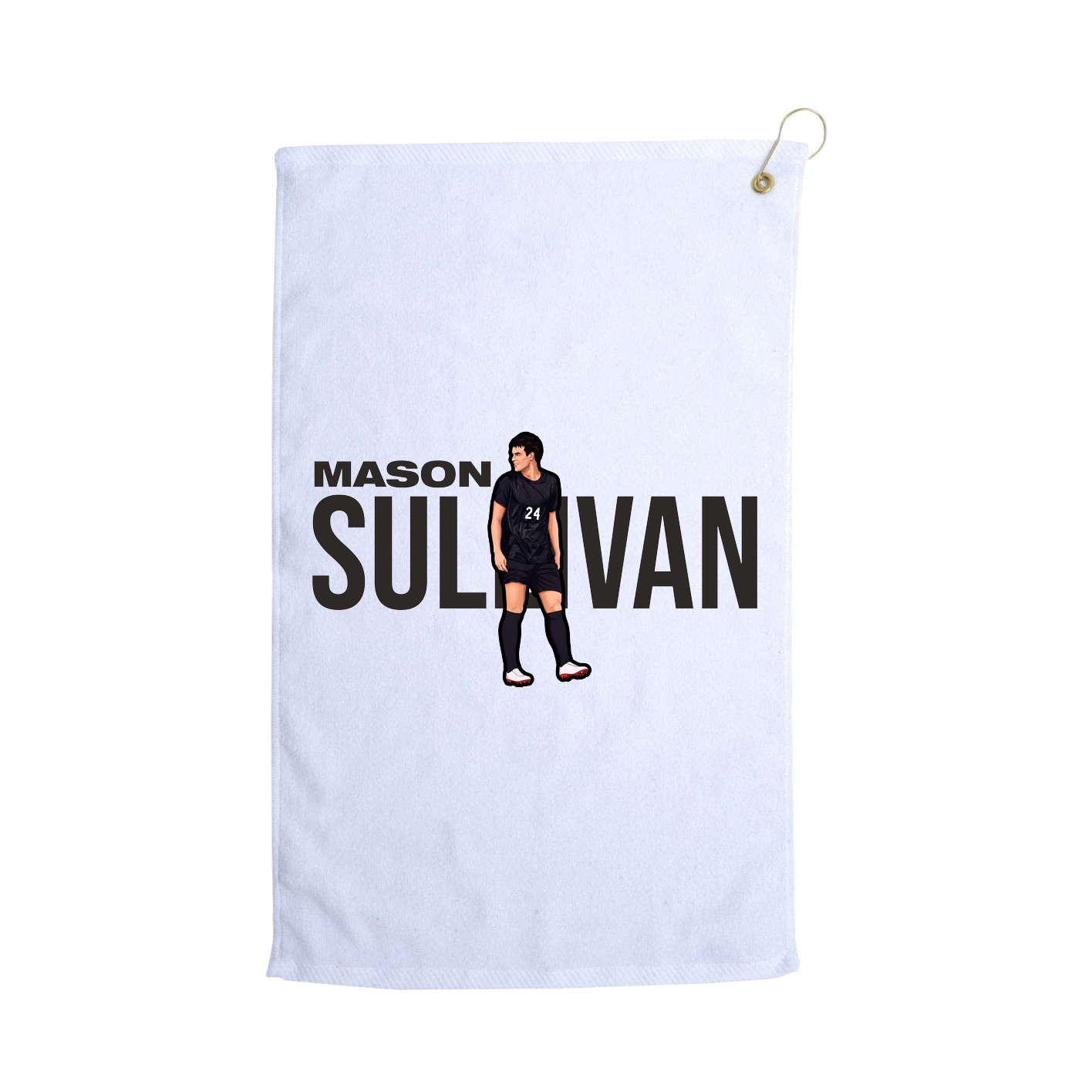 Golf Towel — Player Name in White