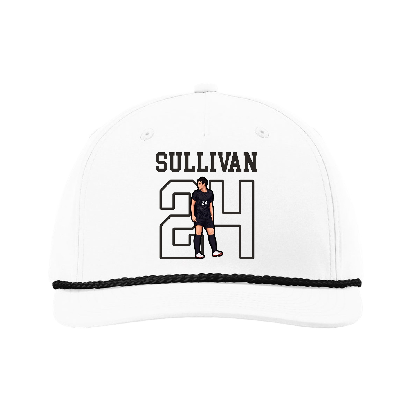 Five-Panel Classic Rope Cap — Shirsey in White