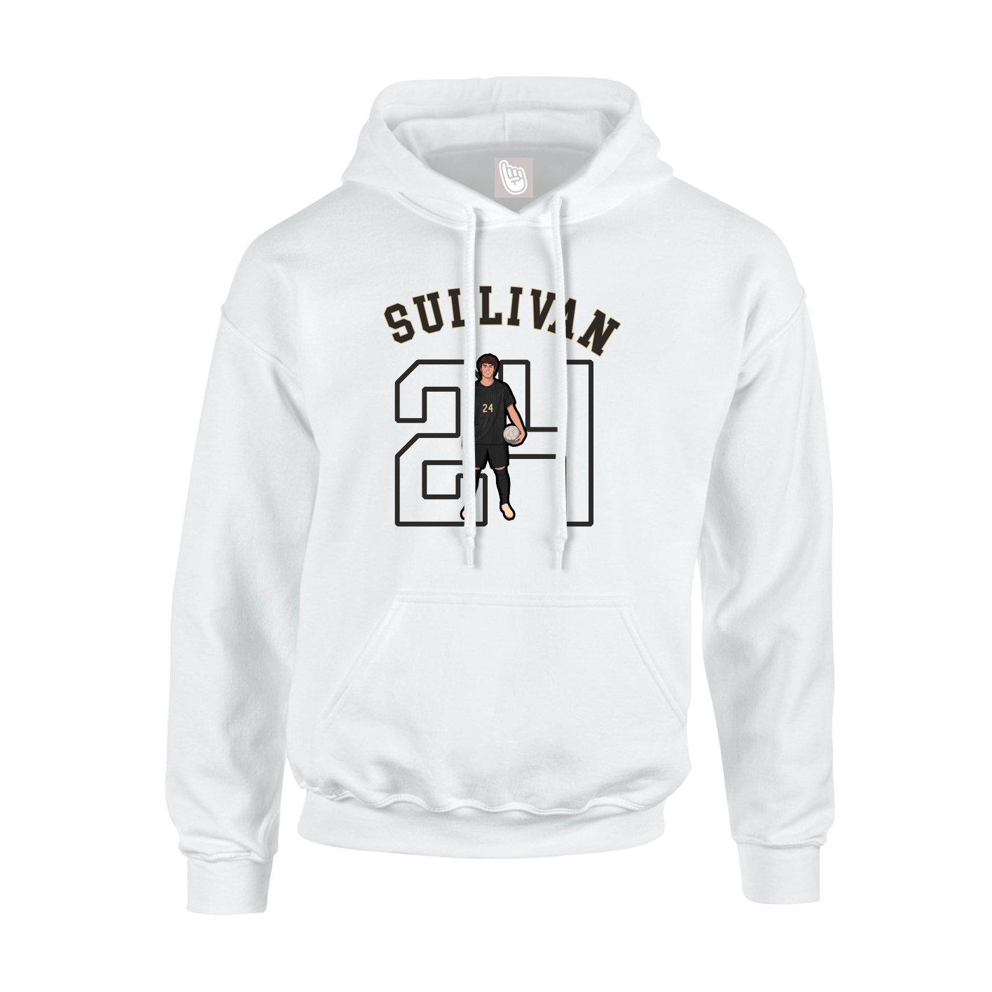 Youth Hoodie — Shirsey Arch in White