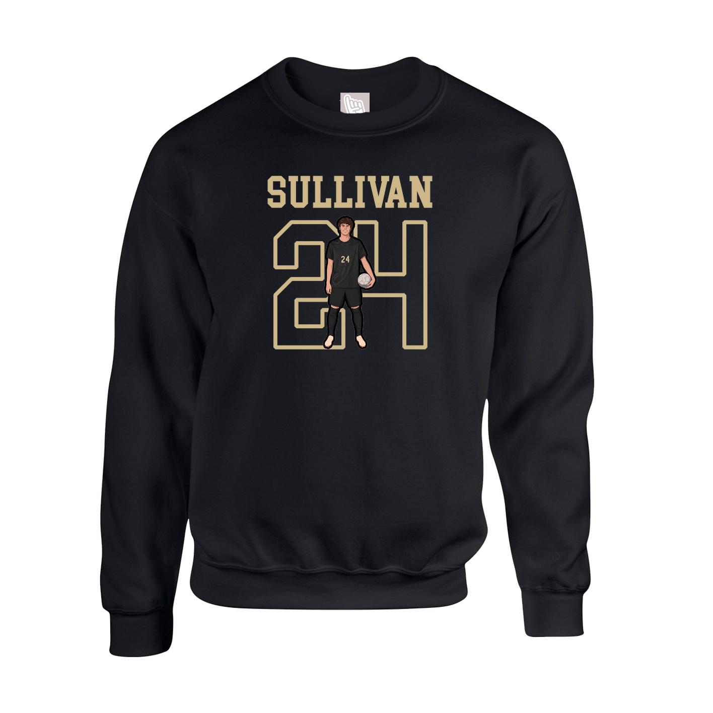 Fleece Crew — Shirsey in Black