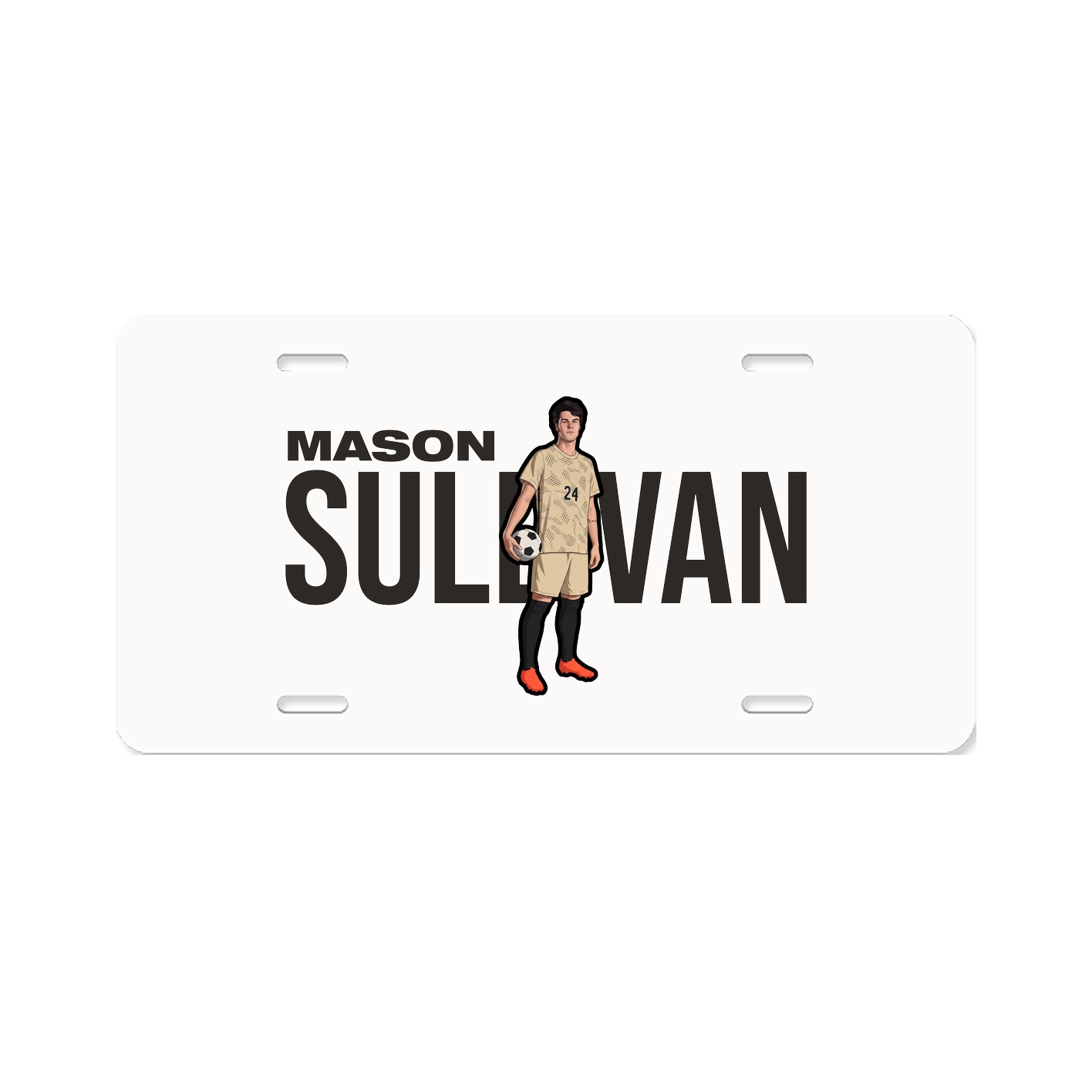 License Plate — Player Name in Classic