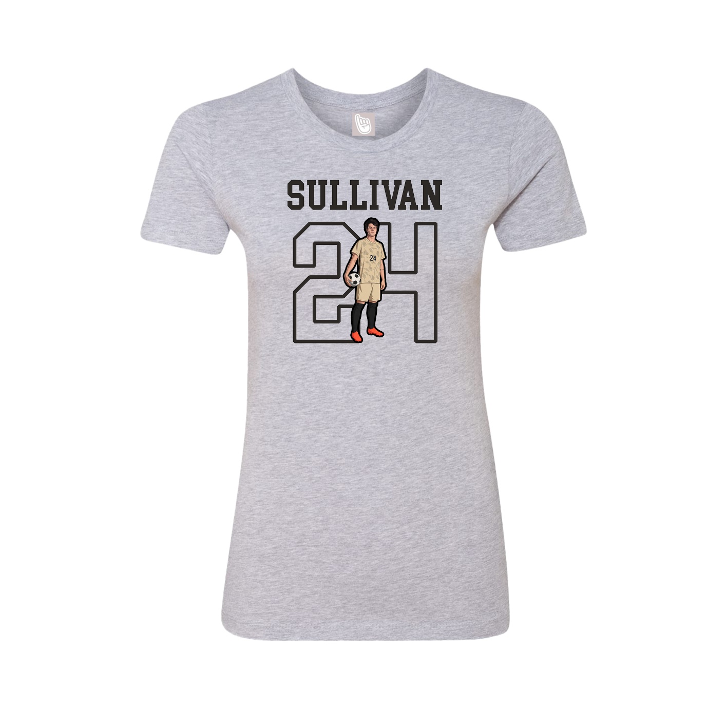 Fitted Women's Tee — Shirsey in Grey