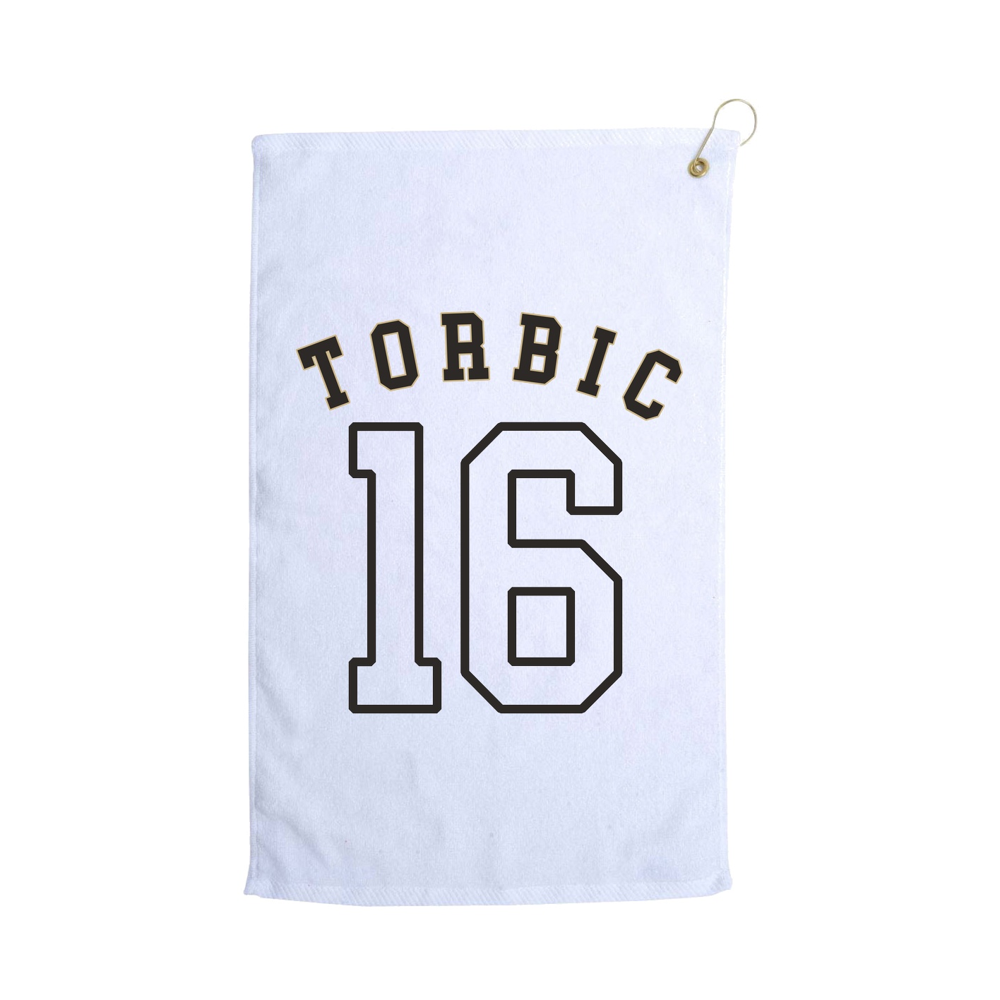 Golf Towel — Shirsey Arch in White