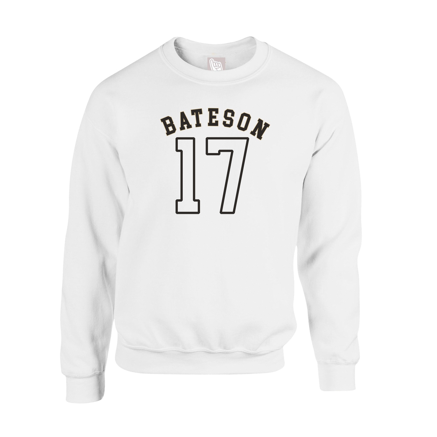 Fleece Crew — Shirsey Arch in White