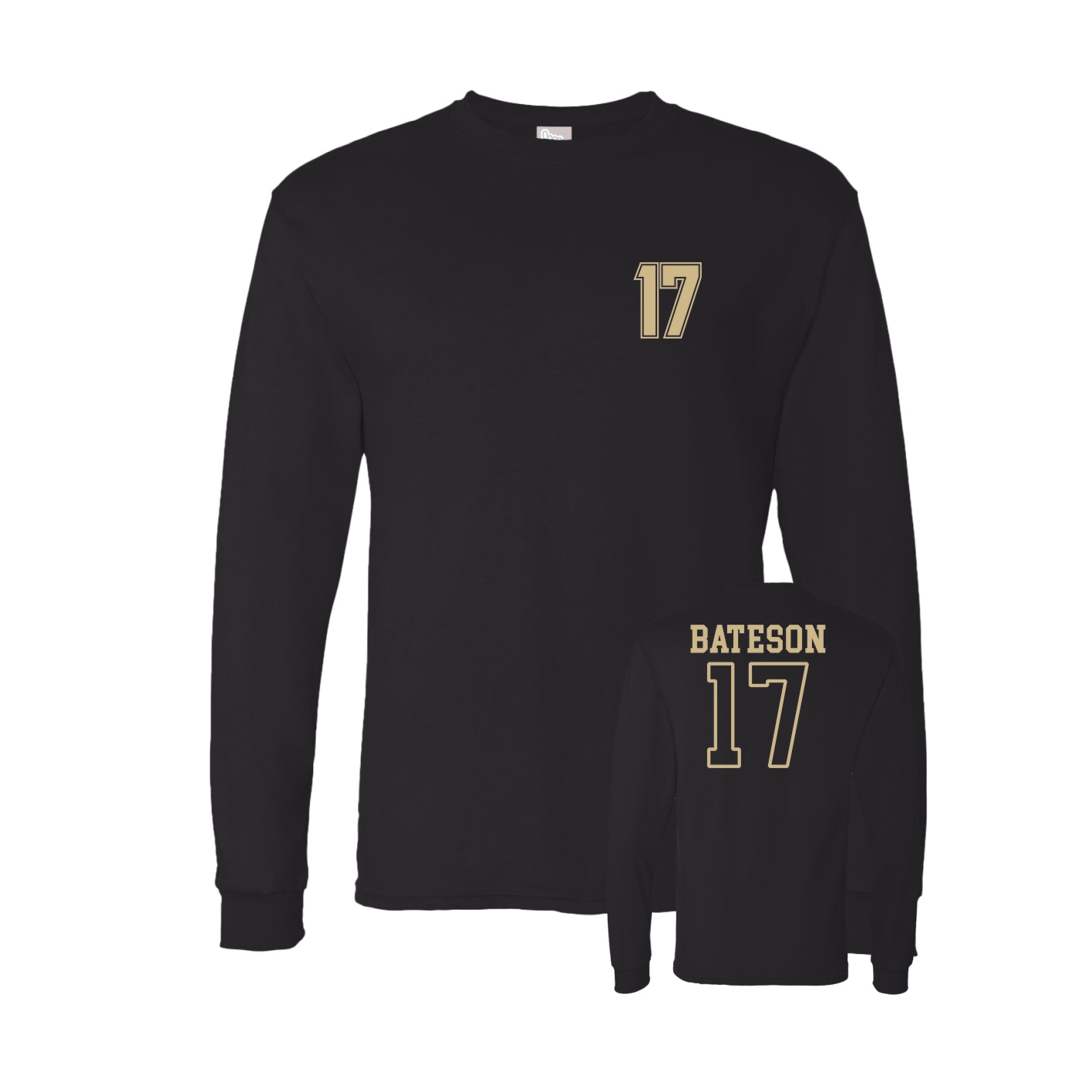 Long Sleeve Tee — Chest Back in Black