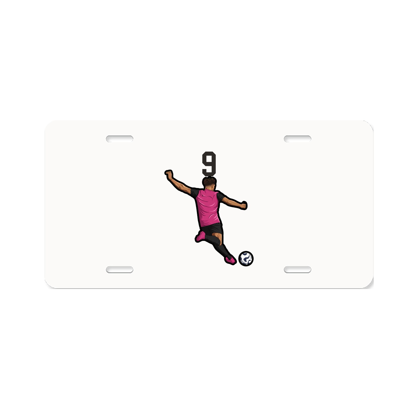 License Plate — Number Top in Classic