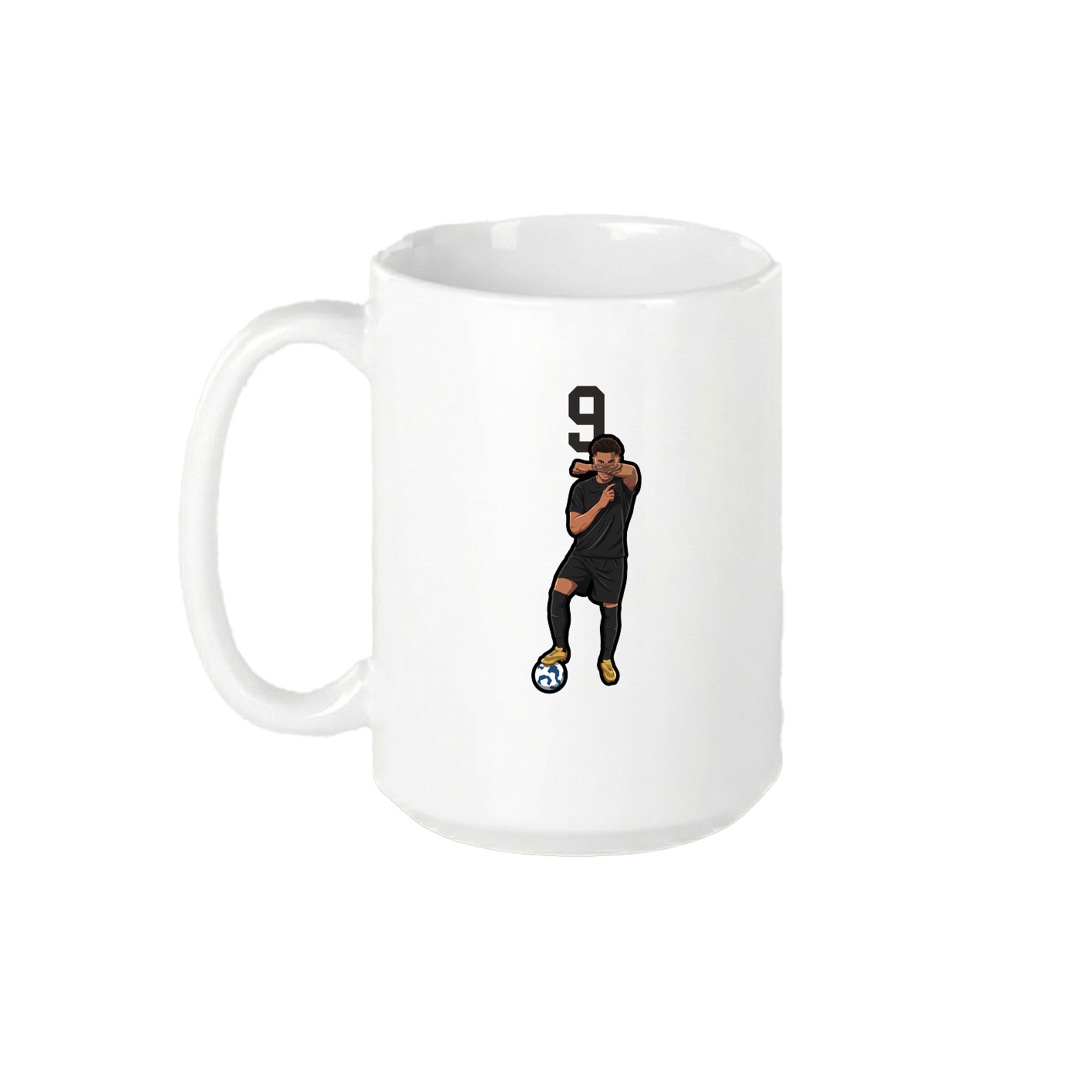 15oz Coffee Mug — Number Top in White