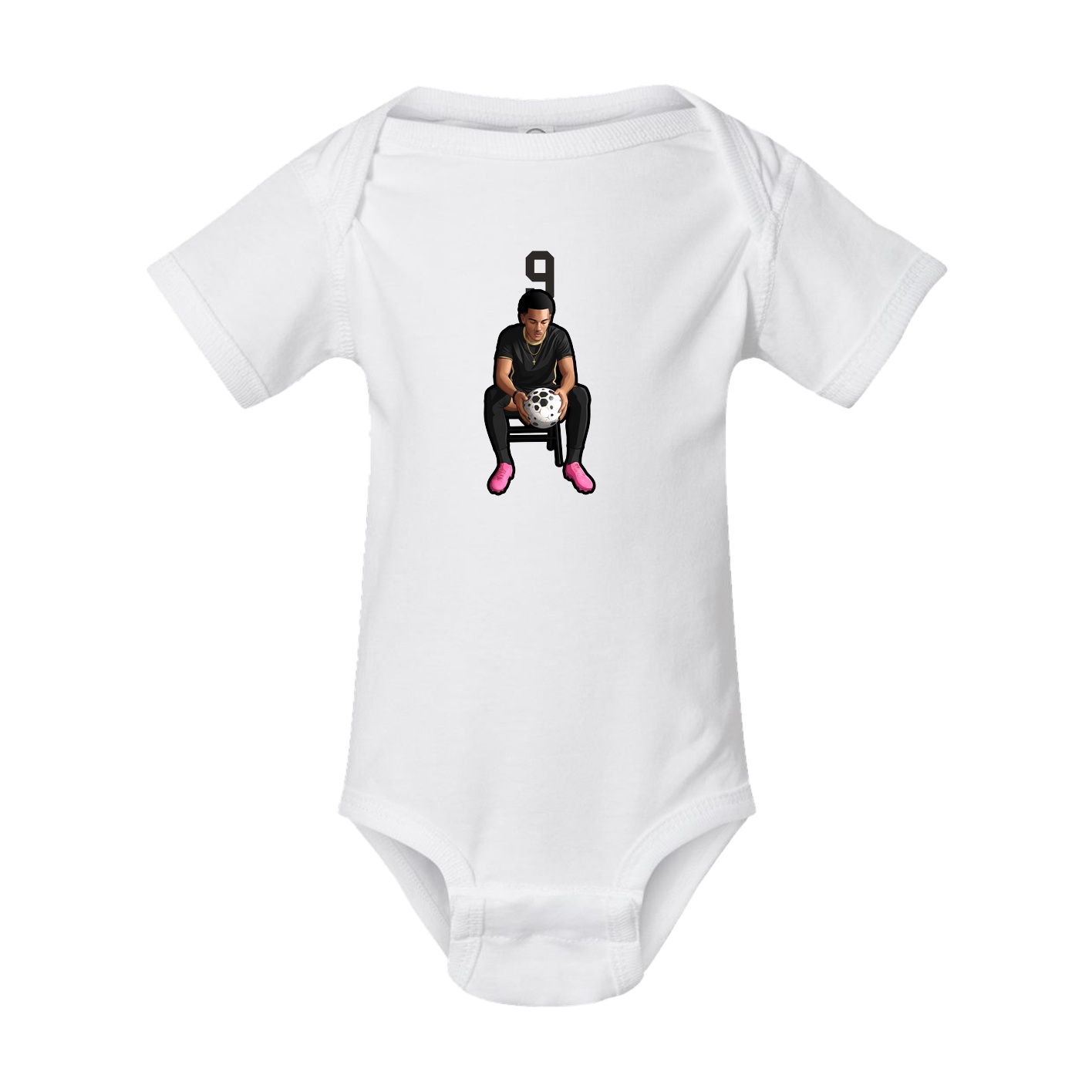Baby Onesie — Number Top in White
