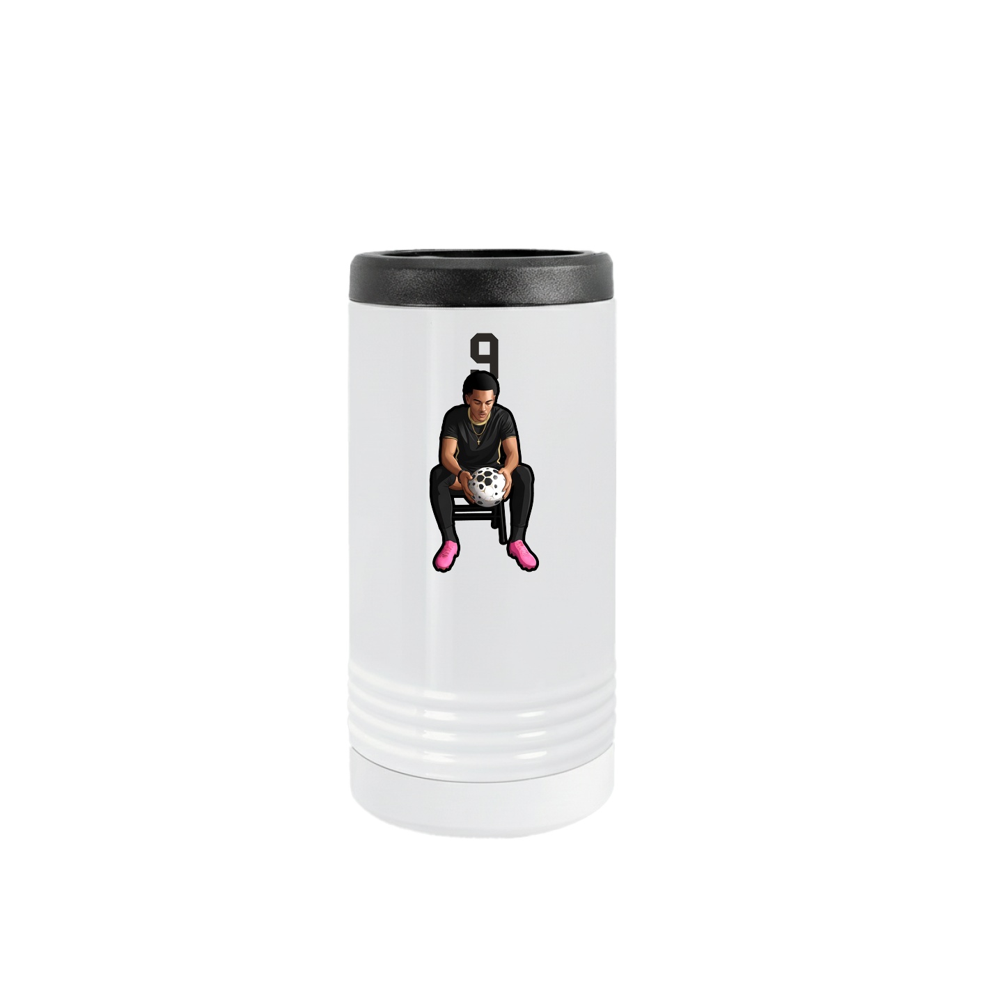 Slim Beverage Holder — Number Top in White