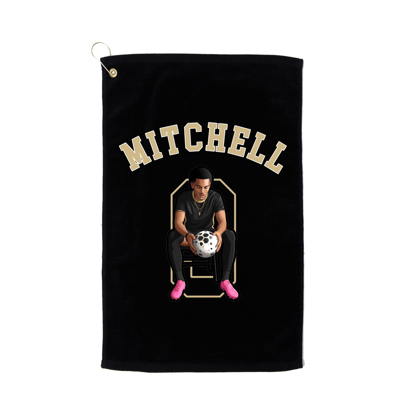 Golf Towel — Shirsey Arch in Black
